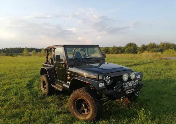 jeep wrangler małopolskie Jeep Wrangler cena 46000 przebieg: 300000, rok produkcji 1999 z Brok
